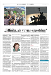 Interview in der Badischen Zeitung vom 29.06.2013